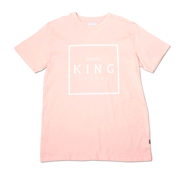 KING LONDON TSHIRT BLUSH, MENS XL (Listing As) - Picture 1 of 5